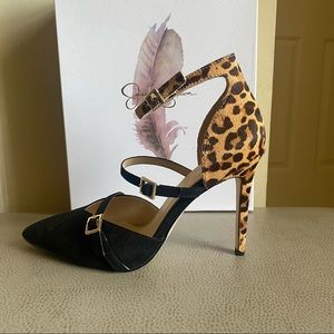 Jessica Simpson Princia Black Cheetah Heels